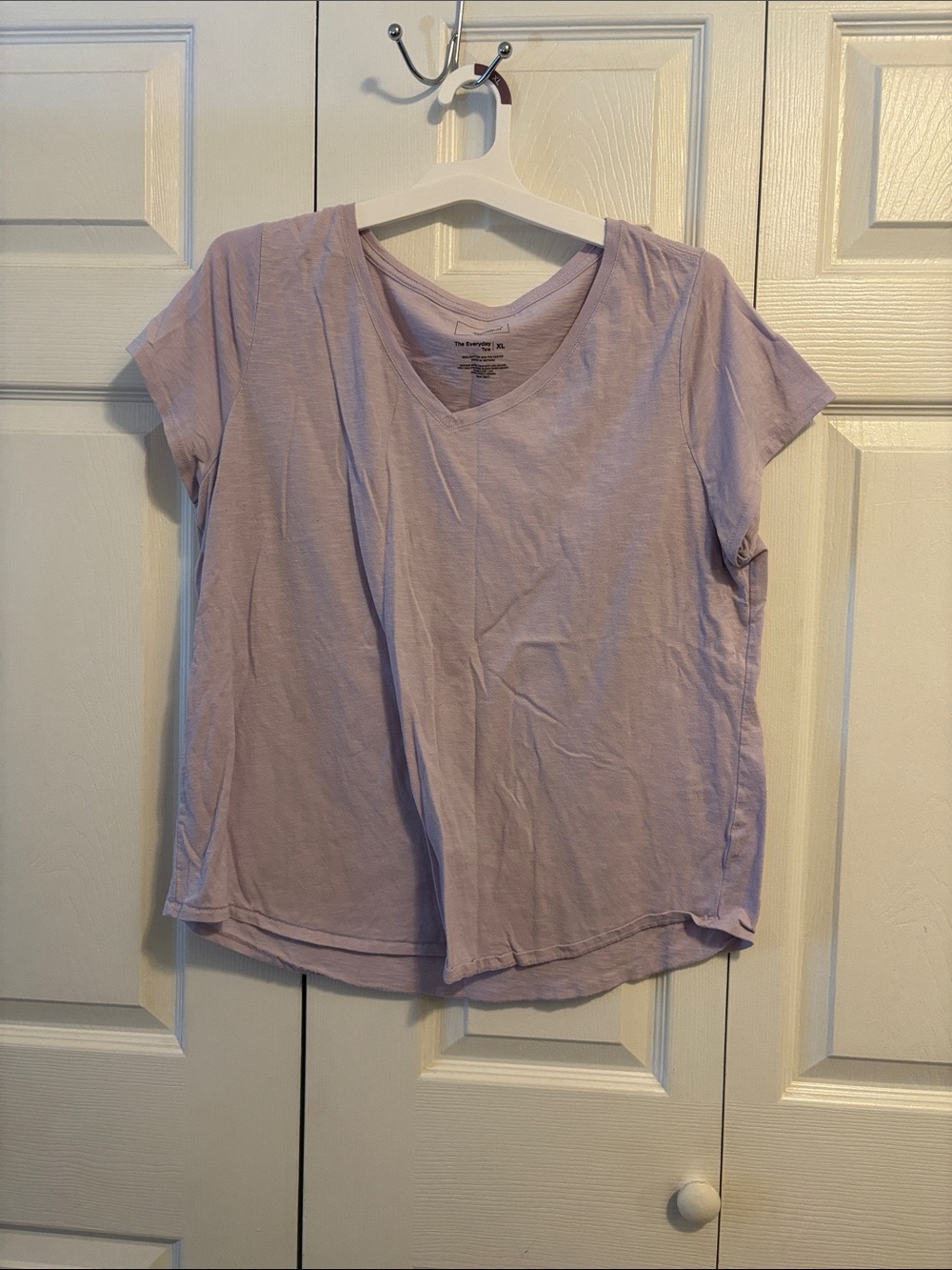 Light Lavender V-Neck Tee
